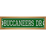 Buccaneers Dr Novelty Metal Street Sign 19" x 5.5" (WB-K)