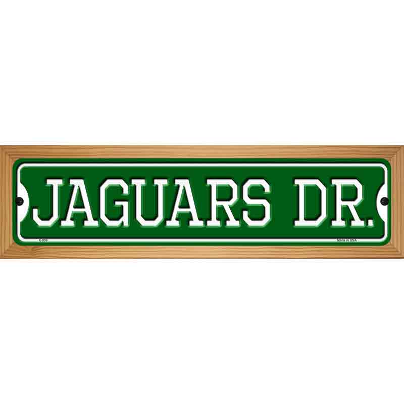 Jaguars Dr Novelty Metal Street Sign 19" x 5.5" (WB-K)