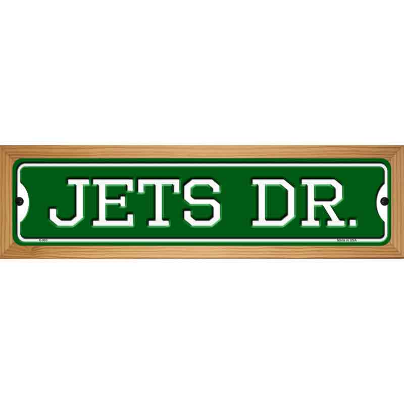 Jets Dr Novelty Metal Street Sign 19" x 5.5" (WB-K)
