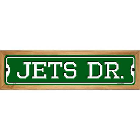 Jets Dr Novelty Metal Street Sign 19" x 5.5" (WB-K)