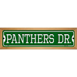 Panthers Dr Novelty Metal Street Sign 19" x 5.5" (WB-K)