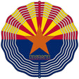 Arizona Flag Novelty Metal Wind Spinner