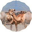 Camels Novelty Metal Wind Spinner