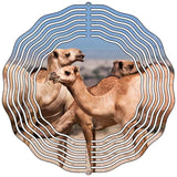 Camels Novelty Metal Wind Spinner