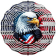 Eagle American Flag Novelty Metal Wind Spinner