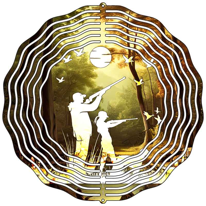 Duck Hunting Novelty Metal Wind Spinner
