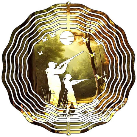 Duck Hunting Novelty Metal Wind Spinner