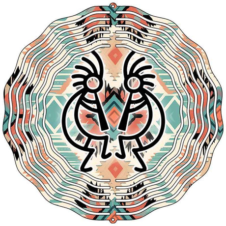 Kokopelli Novelty Metal Wind Spinner