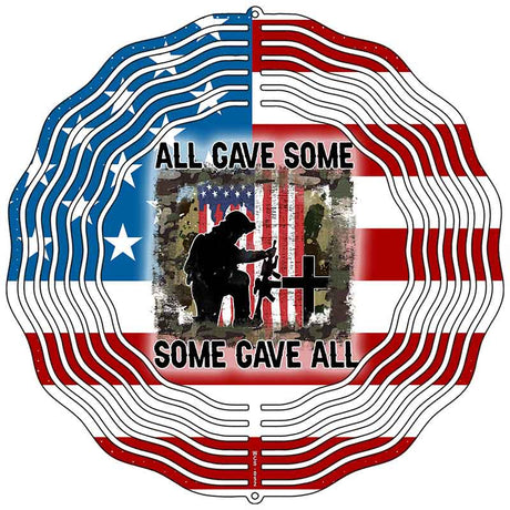 All Gave Some, Some Gave All Novelty Metal Wind Spinner