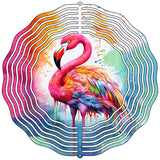 Flamingo Dripping  Novelty Metal Wind Spinner