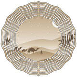 Camel and Sand Novelty Metal Wind Spinner