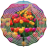 Lily Flowers Novelty Metal Wind Spinner