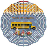School Bus Novelty Metal Wind Spinner