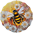 Bumble Bee on Flowers Novelty Metal Wind Spinner