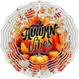 Autumn Vibes Novelty Metal Wind Spinner