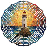 Lighthouse Novelty Metal Wind Spinner