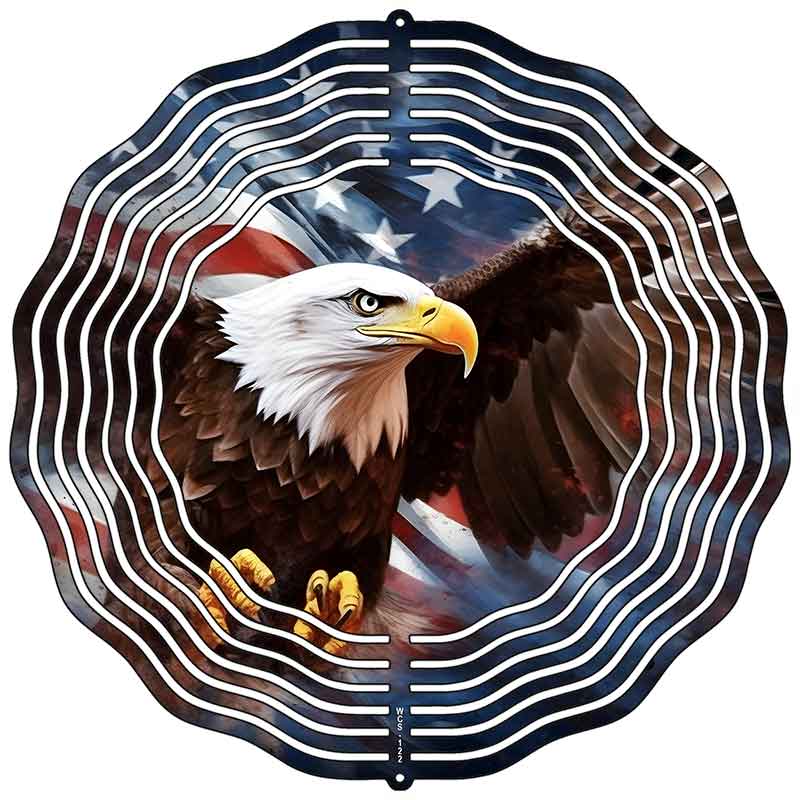 Eagle in Flight Novelty Metal Wind Spinner