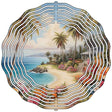 Tropical Path on Beach Novelty Metal Wind Spinner