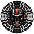 American Skull Novelty Metal Wind Spinner