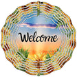 Welcome Sunflowers Novelty Metal Wind Spinner