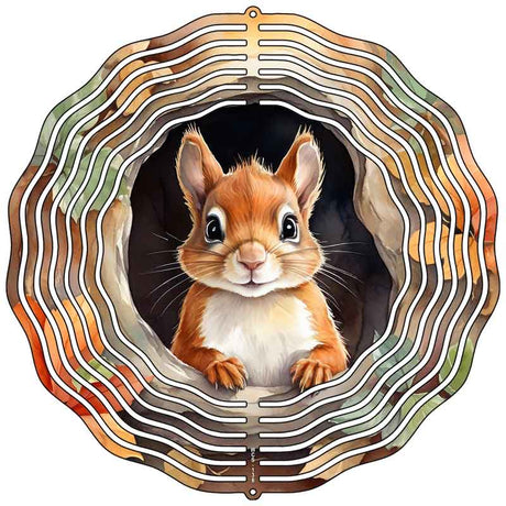 Squirrel Novelty Metal Wind Spinner