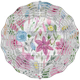 Flowers Novelty Metal Wind Spinner