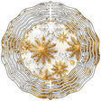 Shiny Gold Snowflake Novelty Metal Wind Spinner