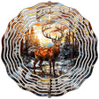 Deer in Woods Novelty Metal Wind Spinner