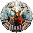 Deer Zoomed In Novelty Metal Wind Spinner
