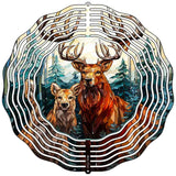 Deer Zoomed In Novelty Metal Wind Spinner