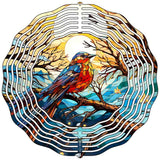 Bird Zoomed In Novelty Metal Wind Spinner
