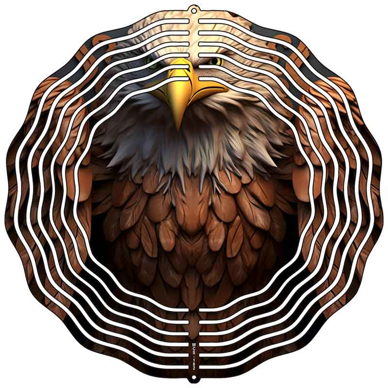 Eagle Statue Novelty Metal Wind Spinner