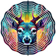 Deer Iredescence Novelty Metal Wind Spinner