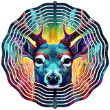Deer Iredescence Novelty Metal Wind Spinner