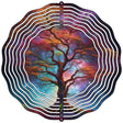 Old Iredescence Tree Novelty Metal Wind Spinner