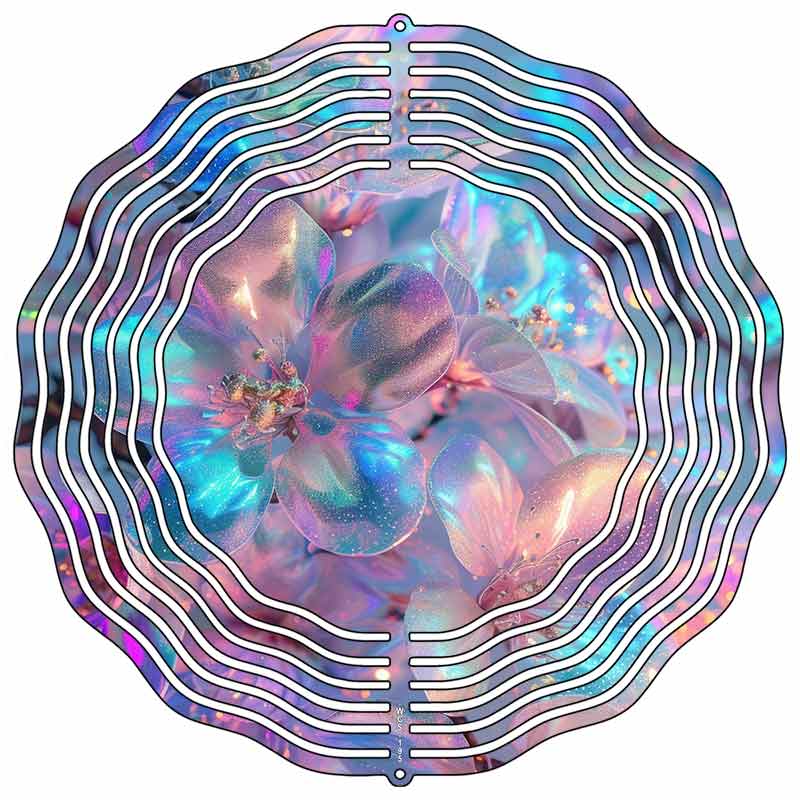 Iredescence Stones Novelty Metal Wind Spinner