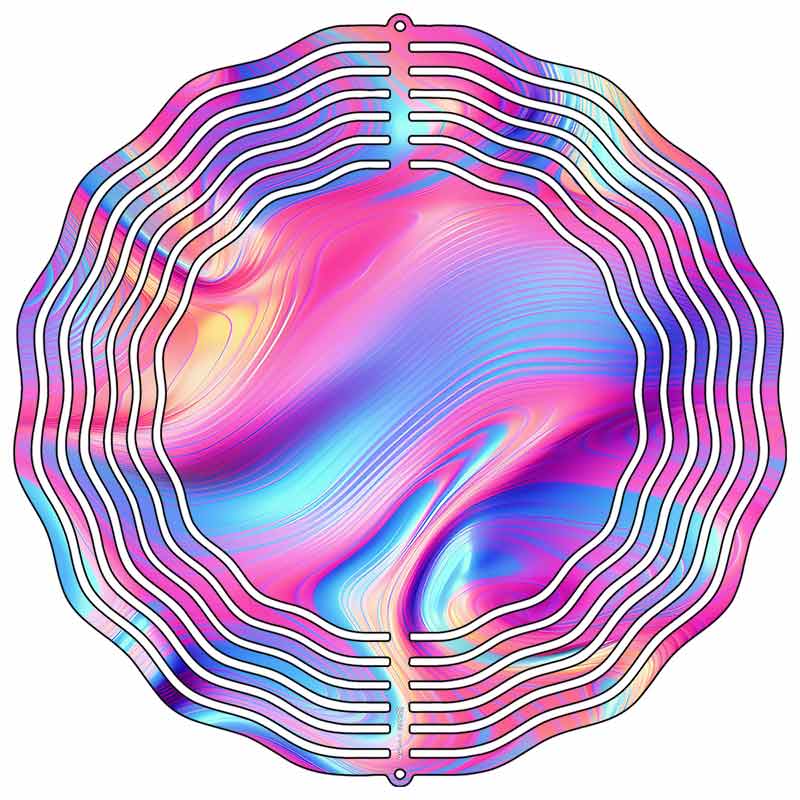 Iredescence Liquid Novelty Metal Wind Spinner