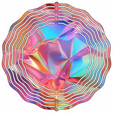 Iredescence Ribbon Novelty Metal Wind Spinner