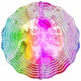 Rainbow Snowcone Novelty Metal Wind Spinner