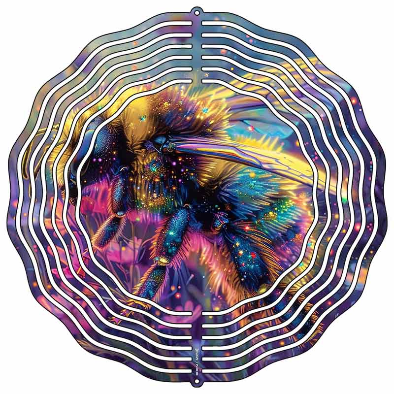 Iredescence Wasp Novelty Metal Wind Spinner