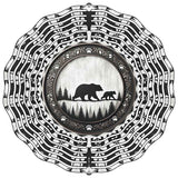 Bear Silhouette Novelty Metal Wind Spinner WCS-273