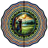 Golfing Paradise Novelty Metal Wind Spinner WCS-281