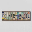 Country Music License Plate Tag Strip Novelty Wood Sign WS-022