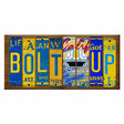 Bolt Up Cut License Plate Strip Wood Sign WS-104 8" x 14" Strip Sign (WS)