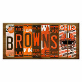 Browns Cut License Plate Strip Wood Sign WS-105 8" x 14" Strip Sign (WS)