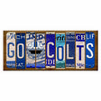 Go Colts Cut License Plate Strip Wood Sign WS-125 8" x 16" Strip Sign (WS)