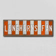Longhorns Fan Team Colors College Fun Strips Novelty Wood Sign WS-915