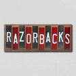 Razorbacks Fan Team Colors College Fun Strips Novelty Wood Sign WS-928