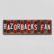 Razorbacks Team Colors College Fun Strips Novelty Wood Sign WS-929