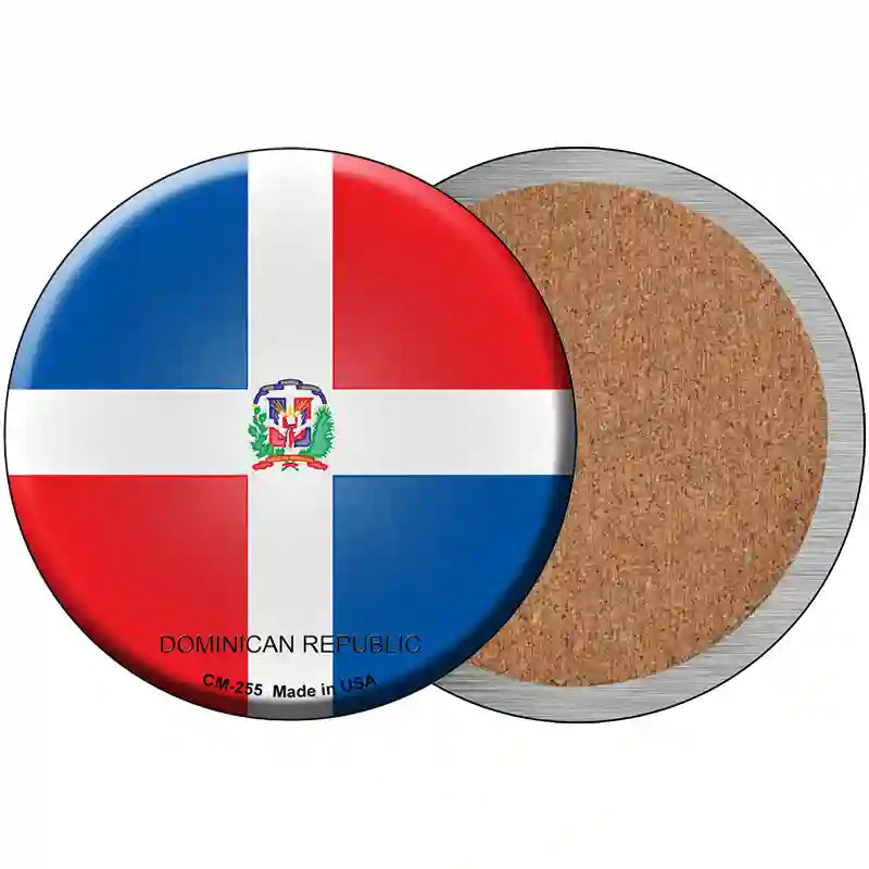 Dominican Republic Country Novelty Circle Coaster Set of 4